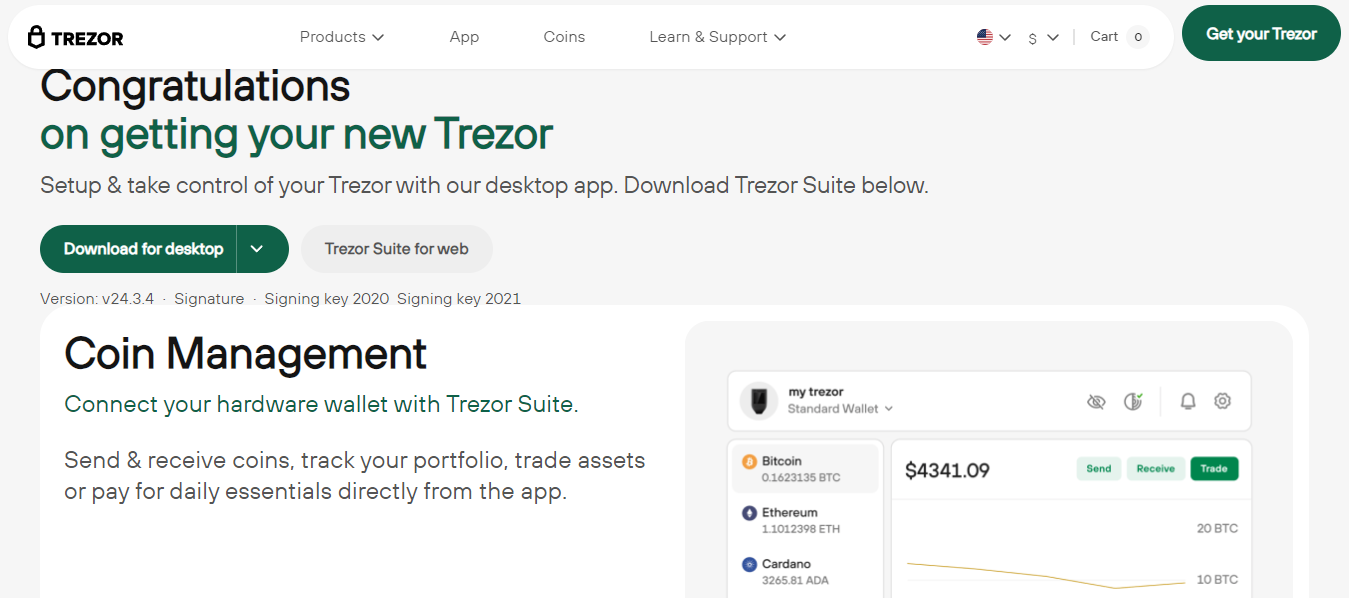 Trezor.io/start (Official) | Congrats on your new Trezor